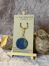 Load image into Gallery viewer, Stunning green/blue sparkle “no waste” keyring