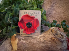 Load image into Gallery viewer, Remembrance Poppy Brooch marbled