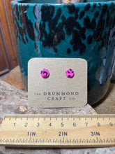 Load image into Gallery viewer, Neon animal print small studs