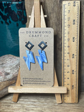 Load image into Gallery viewer, Blue and white lightening bolt drops