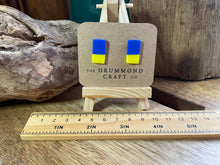 Load image into Gallery viewer, SUPPORT UKRAINE oblong studs