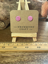 Load image into Gallery viewer, Pink button studs