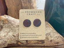 Load image into Gallery viewer, Cufflinks - brown/burgundy marbled