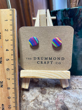 Load image into Gallery viewer, Bright stripe studs