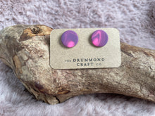 Load image into Gallery viewer, Pink/purple studs