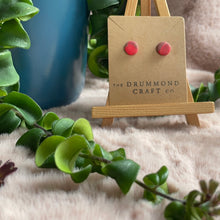 Load image into Gallery viewer, Delicate and cute red studs