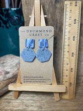Load image into Gallery viewer, Blues and granite drop earrings