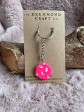 Load image into Gallery viewer, Neon pink “no waste” keyring