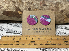 Load image into Gallery viewer, Statement pink mix large studs