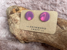 Load image into Gallery viewer, Pink/purple studs