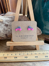 Load image into Gallery viewer, Pink/granite tractor studs