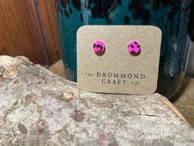Load image into Gallery viewer, Neon animal print small studs