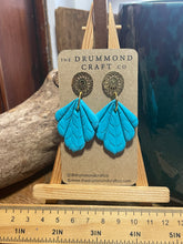 Load image into Gallery viewer, Textured turquoise large drops