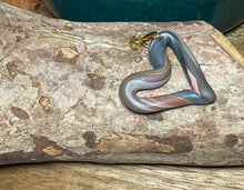 Load image into Gallery viewer, Stunning rolled heart pendant on gold filled chain