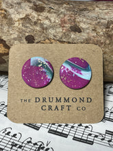 Load image into Gallery viewer, Statement pink mix large studs