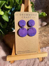 Load image into Gallery viewer, Purple floral drops