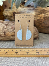 Load image into Gallery viewer, Textured light blue half moon drops