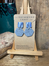 Load image into Gallery viewer, Blues and granite drop earrings