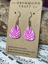 Load image into Gallery viewer, Fuschia pink hand painted drops