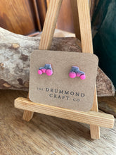 Load image into Gallery viewer, Pink/granite tractor studs