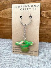 Load image into Gallery viewer, Cow keyring green mix