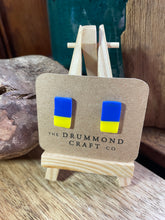 Load image into Gallery viewer, SUPPORT UKRAINE oblong studs