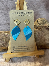 Load image into Gallery viewer, Turquoise two tone teardrops