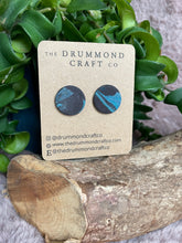Load image into Gallery viewer, Cufflinks - with blue and sparkle