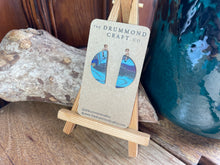 Load image into Gallery viewer, Stunning turquoise mix half moon drops