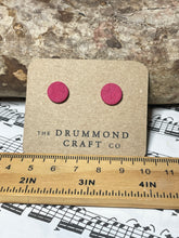 Load image into Gallery viewer, Pink textured studs