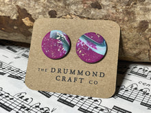 Load image into Gallery viewer, Statement pink mix large studs