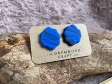 Load image into Gallery viewer, Royal blue shell studs