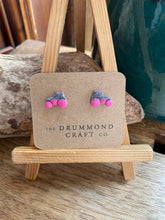 Load image into Gallery viewer, Pink/granite tractor studs