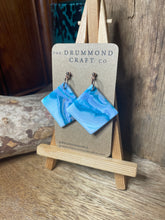 Load image into Gallery viewer, Striking and beautiful turquoise swirl drops