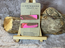 Load image into Gallery viewer, Pink and brown hair slides