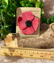 Load image into Gallery viewer, Remembrance Poppy Brooch unique
