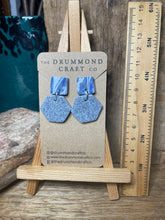 Load image into Gallery viewer, Blues and granite drop earrings
