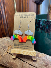 Load image into Gallery viewer, Over the rainbow drop earrings
